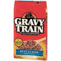 Delmonte Gravy Train Beefy Dry Dog Food 35 lb. For Sale