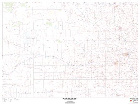 Nebraska Zip Code Map Cheap