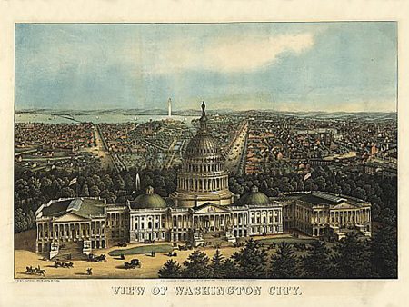 View of Washington City by E. Sachse & Co., 1871 Discount