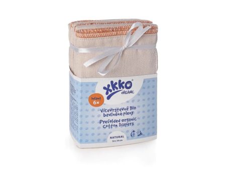 Organic Cotton Twill Prefold Diapers - Natural (6 Pack) Sale