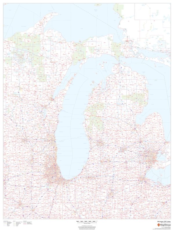 Michigan Zip Code Map Fashion