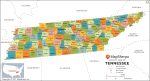 Tennessee County Map Online Sale