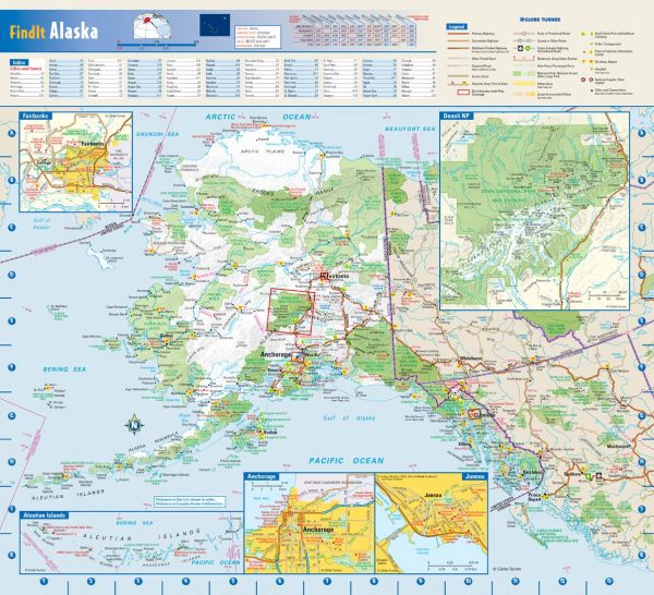 Alaska Wall Map by Globe Turner Online Hot Sale