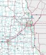 Premium Style Wall Map of Nebraska by Market Maps For Sale