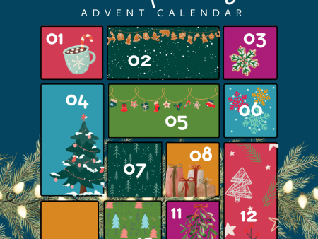 Holiday Advent Calendar for Spinners For Sale