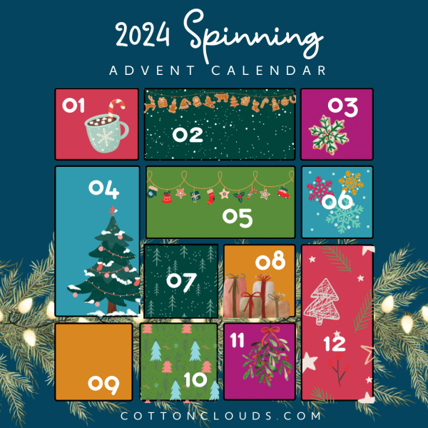 Holiday Advent Calendar for Spinners For Sale