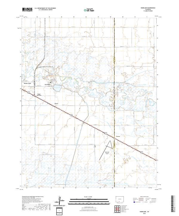 US Topo 7.5-minute map for Homelake CO For Cheap