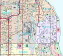 Premium Style Wall Map of Milwaukee, WI. by Market Maps Discount