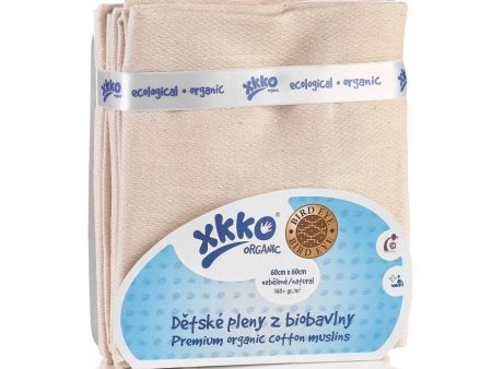 Organic Cotton BirdsEye Diapers 23.6  x 23.6  - Natural (5 Pack) For Discount