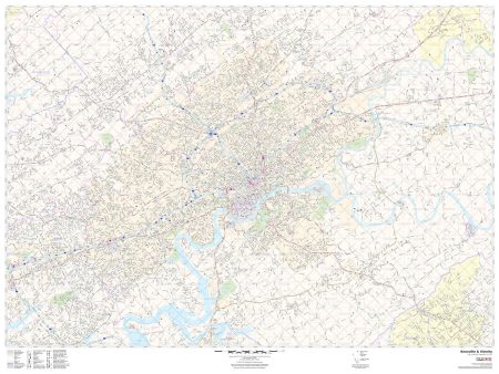 Knoxville & Vicinity Wall Map Online now