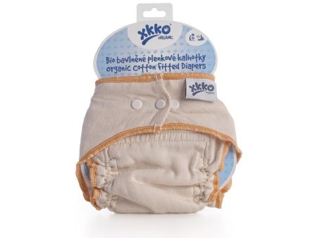 Organic Cotton Fitted Diaper - Natural Cheap