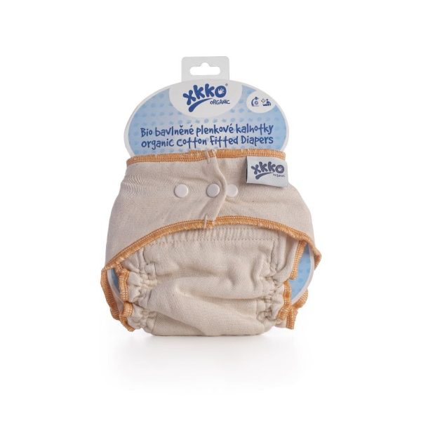 Organic Cotton Fitted Diaper - Natural Cheap