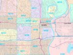 Colorcast Zip Code Style Wall Map of Omaha, NE by Market Maps Online now