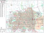 Premium Style Wall Map of Omaha, NE by Market Maps Hot on Sale