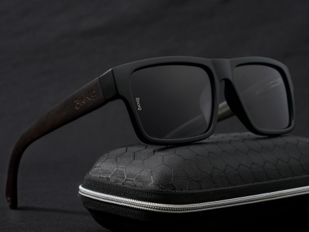 Asher Wood Black Power Sunglasses Online Sale