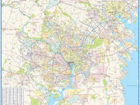 Washington DC Metro Area Wall Map Online Hot Sale