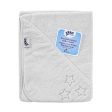 Organic Cotton Hooded Terry Bath Towel  35.4  x 35.4  - White Stars Online Hot Sale