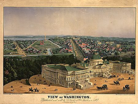 View of Washington by E. Sachse & Co., 1852 For Discount