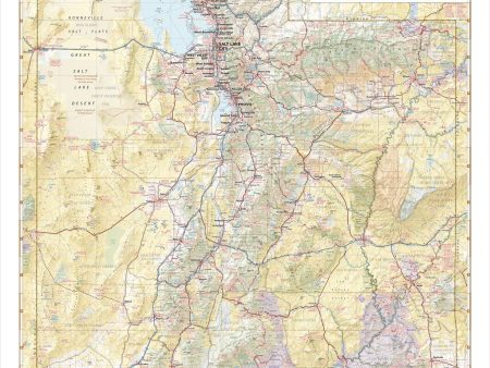 Utah Recreation Map by Benchmark Maps on Sale