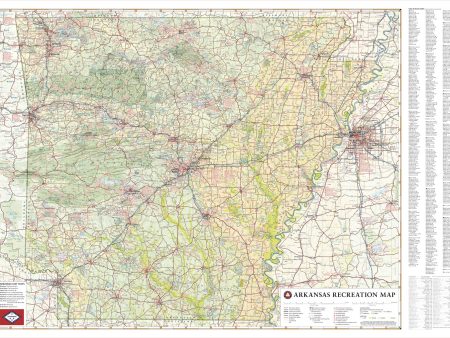 Arkansas Recreation Map by Benchmark Maps For Discount