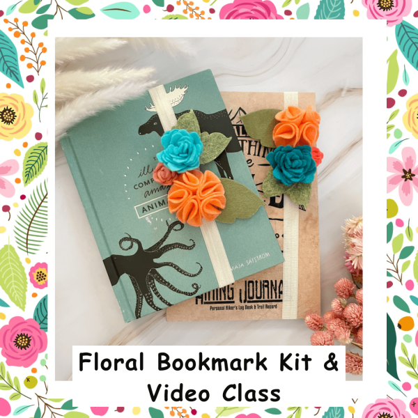 Floral Bookmark Kit & Video Class For Sale