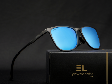 Blaze Blue Mirror Power Sunglasses Fashion