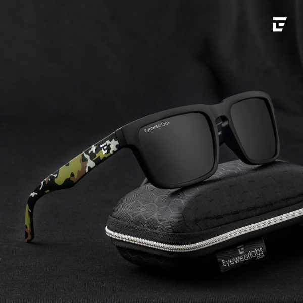 Camouflage Black Power Sunglasses For Cheap