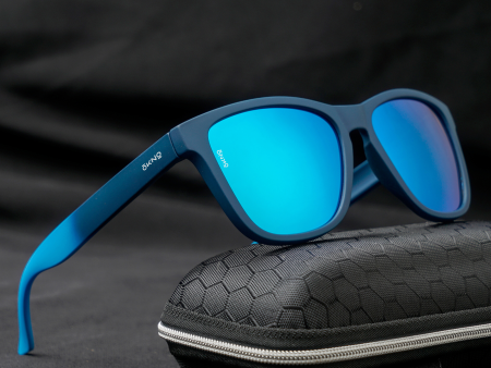 Domino Blue Mirror Power Sunglasses For Sale