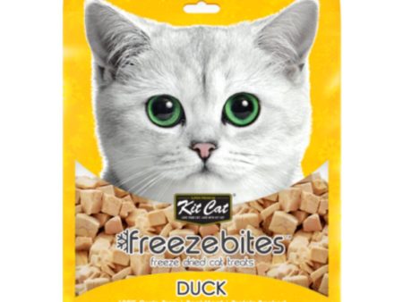 4 FOR $14: Kit Cat Freeze Bites Duck Grain Free Cat Treats 15g Sale