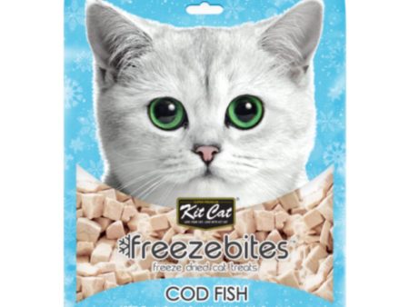 4 FOR $14: Kit Cat Freeze Bites Cod Fish Grain Free Cat Treats 15g on Sale