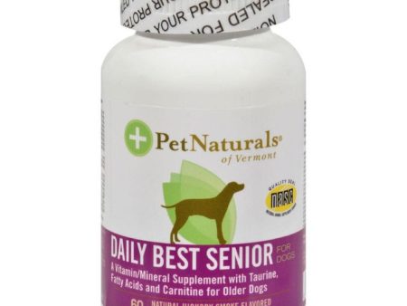 Pet Naturals of Vermont Daily Best Senior for Dogs 60 tabs Online Hot Sale