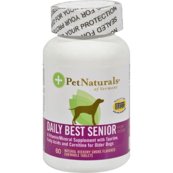 Pet Naturals of Vermont Daily Best Senior for Dogs 60 tabs Online Hot Sale