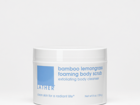 Bamboo Lemongrass Foaming Body Scrub 8oz For Cheap